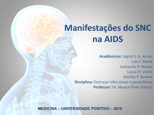 Manifestações do SNC na AIDS