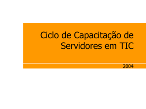 Ciclo de Capacitação de Servidores em TIC Microsoft