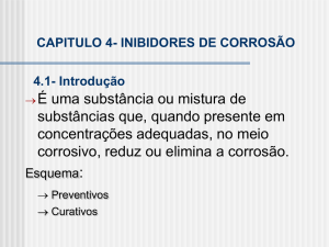 CAPITULO 4- INIBIDORES DE CORROSÃO