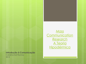 Mass Communication Research – Teoria