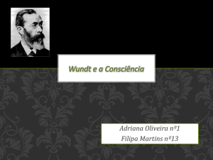 Wundt e a Consciência