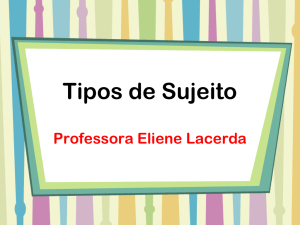 Tipos de Sujeito - Blog da Professora Eliene