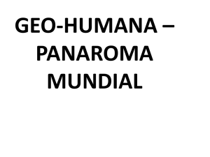GEO-HUMANA * PANAROMA MUNDIAL