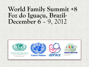 Diapositivo 1 - World Family Organization