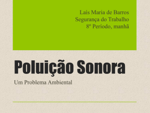 Poluição Sonora - Laís Barros
