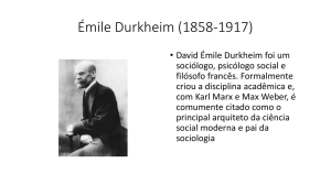 Mile Durkheim