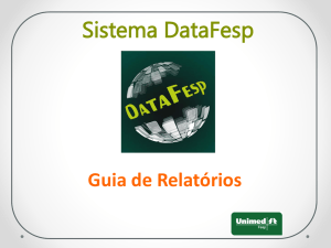 Slide 1 - Data Fesp