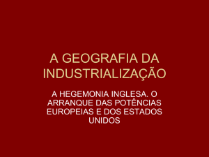 a geografia da industrialização
