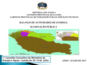 GPIST - Luanda - ENERGIA - Ministério da Energia e Águas