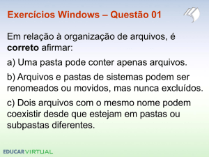 Exercícios Windows – Questão 16