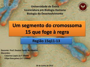 Um segmento do cromossoma 15 que foge à regra