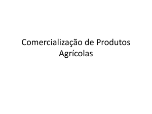 Comercialização de Produtos Agrícolas