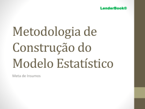 Metodologia de Construção do Modelo Estatístico