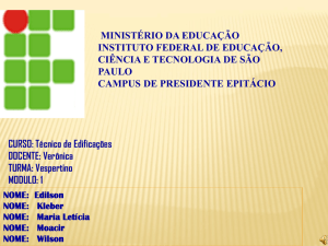 Slide 1 - IFSP Presidente Epitácio