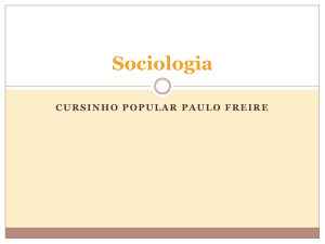 Sociologia - Cursinho Popular Paulo Freire
