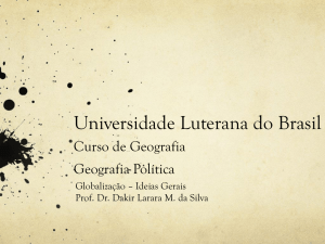 Universidade Luterana do Brasil Curso de Geografia