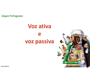 voz passiva - Língua Portuguesa