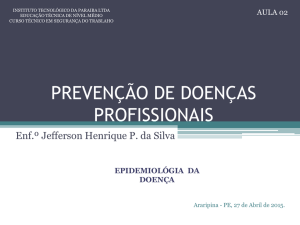 prevenção de doenças profissionais - WEJ