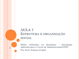 Estrutura e organização social