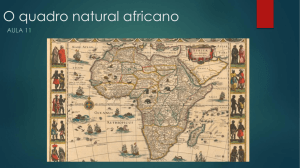 O quadro natural africano