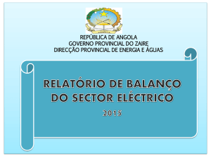 Slide 1 - Ministério da Energia e Águas