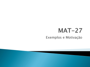 Aplicações de MAT-27 nas Engenharias