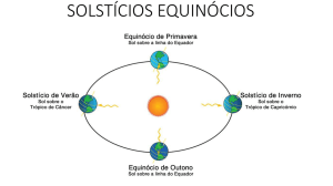 solstícios equinócios