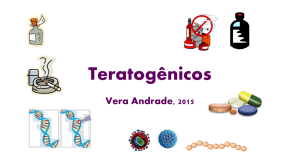EMBRIOLOGIA Teratogênicos 2015 VRMA