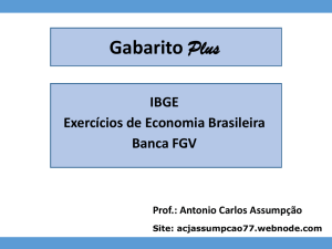 Gabaritoplus - IBGE - exercícios - Eco Bras (351415)