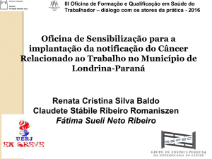 Cerest Regional de Londrina (PR) - Renast Online
