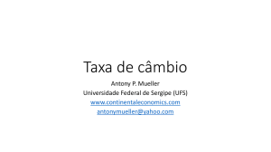 Taxa de câmbio - Continental Economics Institute
