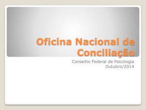 Apresentação Osvaldo Pires - Oficina Nacional de Conciliação