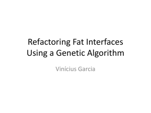 Refactoring Fat Interfaces Using a Genetic Algorithm