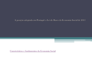Características e fundamentos da Economia Social