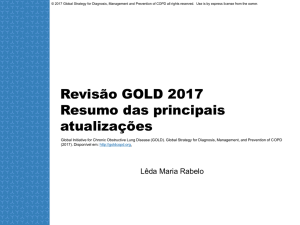 Revisão GOLD 2017 Resumo das principais atualizações