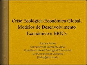 Crise Ecológica-Económica Global, Modelos de Desenvolvimento