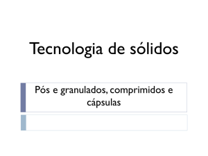 Tecnologia dos sólidos – TIF 2012