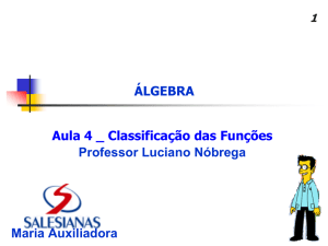 a função f(x) - Professor Luciano Nóbrega