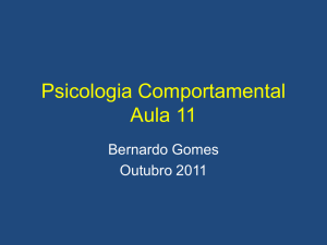 Psicologia Comportamental Aula 9