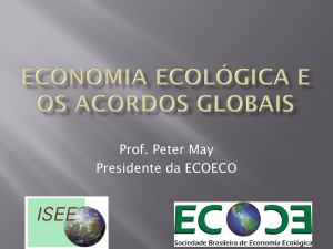 Peter May – Economia ecologica e convencoes globais
