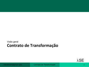 Contrato de Transformação