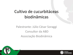 [Apresentação] - Cultivo de Cucurbitáceas Biodinâmicas