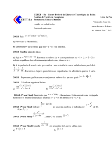 Lista de Provas