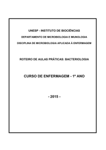 roteiro de aulas práticas: bacteriologia - IBB