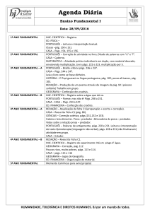 1º ANO FUNDAMENTAL INIC. CIENTÍFICA – Registro. ED. FÍSICA