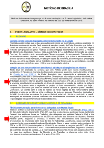 NOTÍCIAS DE BRASÍLIA Noticias de interesse da segurança publica