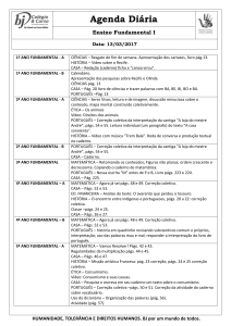 1º ANO FUNDAMENTAL - A CIÊNCIAS – Resgate do fim de semana