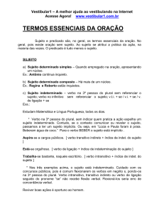 Termos Essenciais da Oração