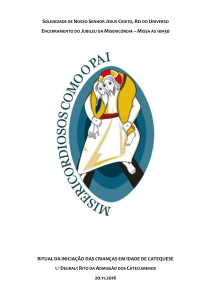 Liturgia do XXXIV Domingo Comum C 2016