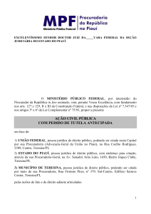 EXCELENTÍSSIMO SENHOR DOUTOR JUIZ DA_____VARA